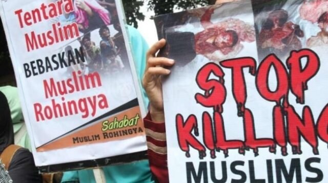 masa protes masalah rohingya